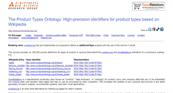 Desktop Screenshot of productontology.org